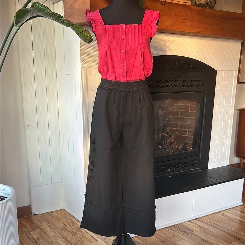 Preeya Closet Black Wide-Leg Pants - Picture 7 of 8